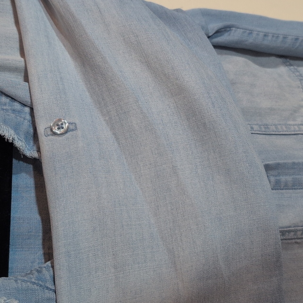 Cloth & Stone Light Blue Denim Shirt Dress - Picture 7 of 10